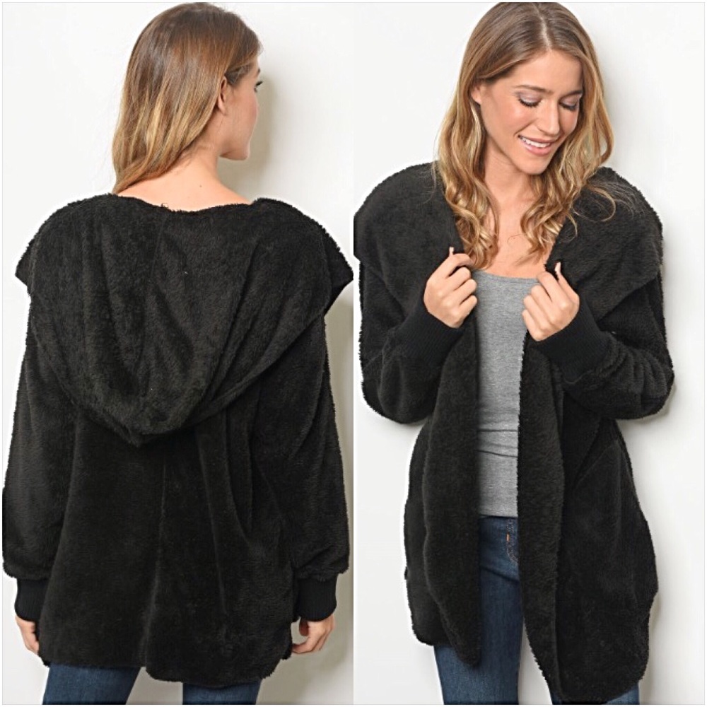 Supremely Soft Fleece Jacket Pockets O/S - Picture 2 of 8